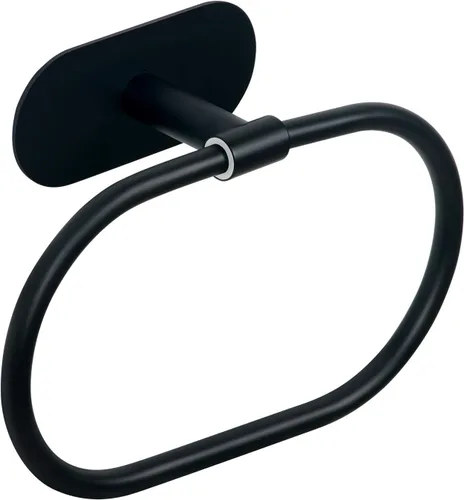 Vista 9 de HouseAid Toallero autoadhesivo para baño, soporte para toallas de mano adhesivo de acero inoxidable, sin perforaciones, moderno colgador de toallas