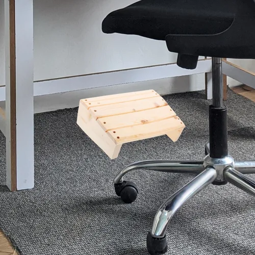 Vista 7 de Taburete de pie para debajo del escritorio, reposapiés para debajo del escritorio, reposapiés de oficina, reposapiés, cojín de descanso para pies