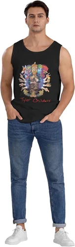 Vista 7 de WushXiao Camisetas sin mangas de algodón para hombre, chaleco deportivo de verano, sin mangas, para entrenamiento diario, salir, deportes, fitness