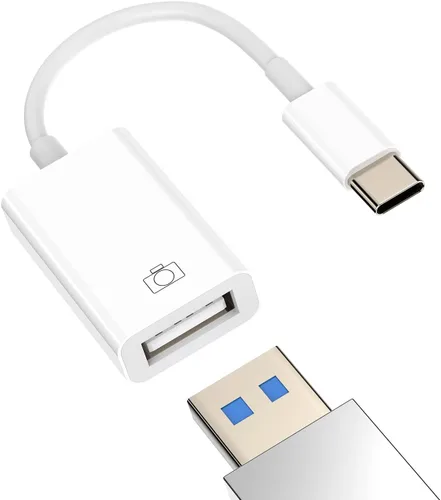 Vista 9 de Adaptador USB-C a USB (2 en 1), accesorios de cable tipo C, convertidor Thunderbolt OTG 3.0, puerto de ratón, dongle compatible con Samsung para USB