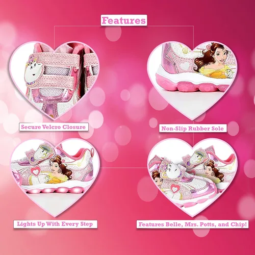 Vista 5 de Disney Princess Belle - Zapatillas de deporte para niñas