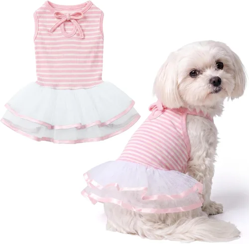Vista 36 de Parisian Pet Chambray - Vestido para perro - Ligero sin mangas para perro, niña, talla XS Chambray en general