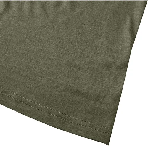 Vista 7 de Camiseta de cuello alto falso para hombre, de manga larga, diseño básico, elástica, ligera