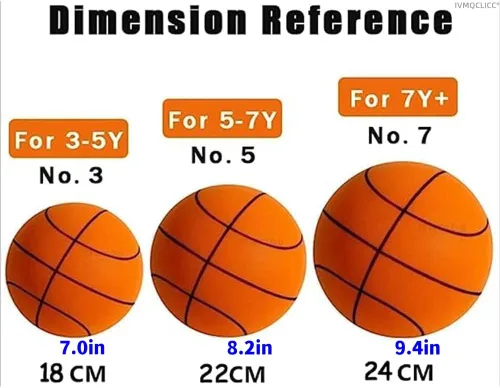 Vista 3 de Baloncesto silencioso, baloncesto silencioso para interiores, pelota de espuma de alta densidad sin revestimiento, baloncesto silencioso, alta