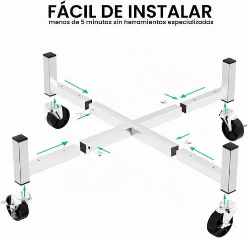 Vista 6 de Hisencn Soporte rodante para hogueras de 15-27 pulgadas para estufa
