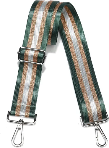 Vista 85 de LVYOUME Correa para bolso, accesorios plateados, correas anchas para bolsa, correa de hombro ajustable para bolsos