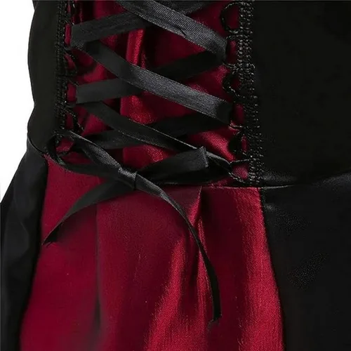 Vista 6 de Brcus Disfraces de Halloween de vampiro real para niñas, juego de rol, disfraz de cosplay