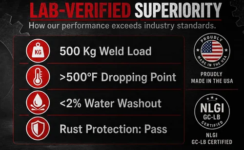 Vista 5 de AtomLube Grasa roja ultra resistente, paquete de 2 tubos de 14 onzas, lubricante impermeable y de alta temperatura, grasa para rodamientos de ruedas