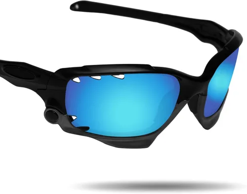 Vista 2 de Lentes de repuesto polarizados antiagua salada para Oakley Jawbone con ventilación de chaqueta de carreras con 2 pares empaquetados