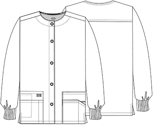 Vista 8 de Dickies - Chaqueta médica de calentamiento frontal para mujer