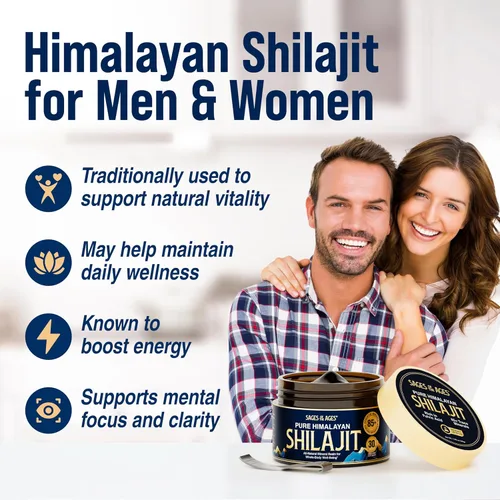Vista 8 de Resina pura de Shilajit del Himalaya – Complejo de ácido fúlvico orgánico de 500 mg de fuerza máxima para hombres y mujeres – Probado en laboratorio