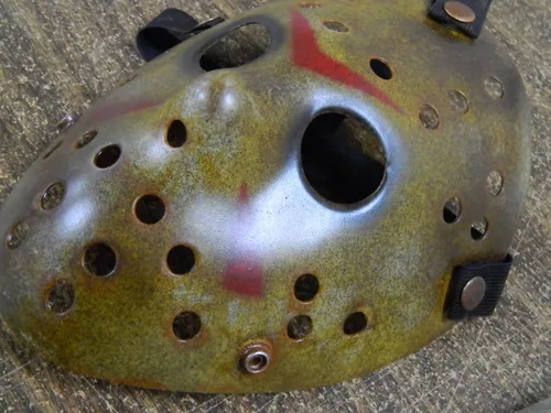 Vista 5 de Dead Head Props DHP Dark Jason - Máscara de hockey para disfraz de Halloween, máscara de fiesta