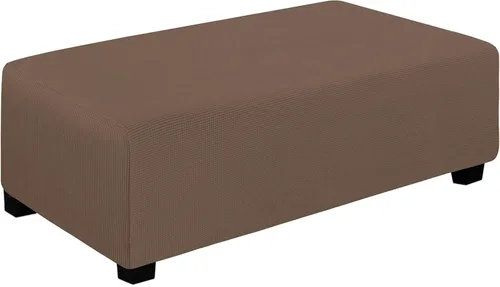 Vista 122 de Easy-Going Funda Elástica para Otomana Taburete de Almacenamiento Plegable Protector de Muebles Funda Rectangular Suave con Parte Inferior Elástica