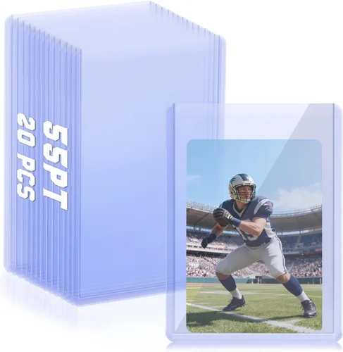 Vista 9 de DEDC 200 cargadores superiores para tarjetas de intercambio de tarjetas coleccionables deportivas suaves fundas de plástico duro de 35 puntos