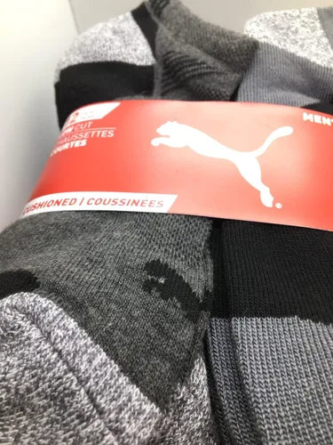 Vista 4 de PUMA Calcetines deportivos de corte bajo con control de humedad para hombre
