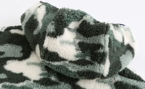 Vista 4 de Sudadera con capucha para niños con forro polar, suave y cálida sudadera con cremallera