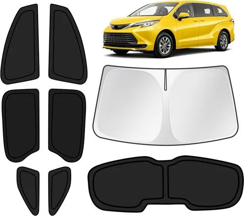 Vista 30 de KUST - Parasol plegable para parabrisas para BMW X1 E84, accesorios 2011 2012 2013 2014 2015, protector de visera de sol ajustable que bloquea