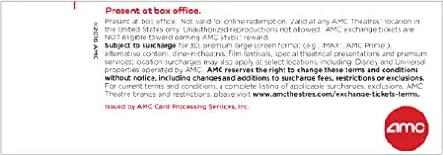 Vista 2 de 20 entradas para películas negras de AMC Theatre (Ahorre $50+)