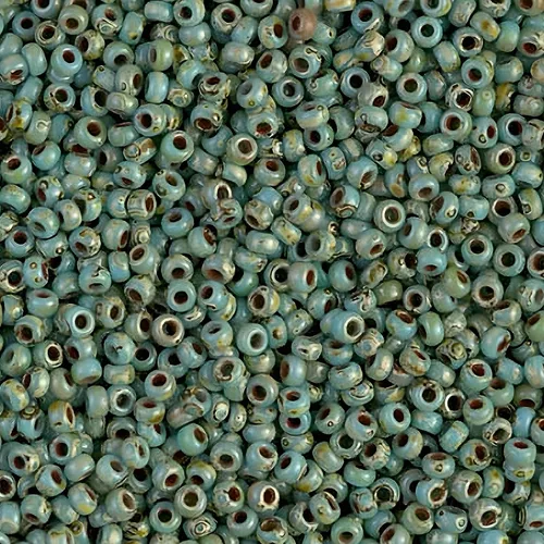 Vista 9 de Picasso - Juego de 6 cuentas redondas Miyuki de 51GM de semillas de rocaalla tamaño 11/0, cada una en tubo de 2 pulgadas, 0.30 oz