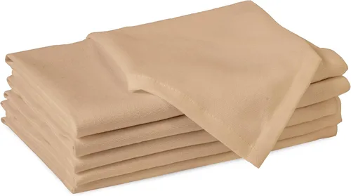 Vista 36 de Encasa XO Juego de 12 servilletas de tela de cóctel Servilletas de mesa de algodón puro Tamaño (9 x 9 pulgadas) B gris sólido Lavable a