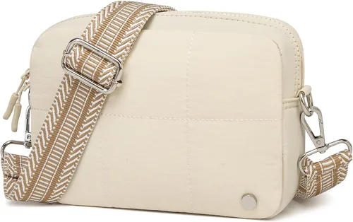Vista 12 de JEEHAN - Bolsos bandolera acolchados para mujer, bolsos de hombro de diseño, monedero pequeño