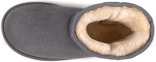 Vista 3 de Zizor Pantuflas cortas acogedoras para mujer, cálidas, de invierno, con forro mullido