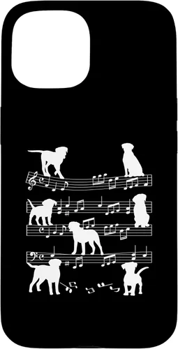 Vista 6 de Musician Dog Playing On Musical Notes Music Lover Piano Case for iPhone 16