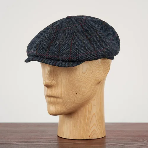 Vista 5 de Sterkowski Shelby Gorra Gorra 100% Harris Tweed Newsboy para hombre Sombrero Peaky Blinders de 8 paneles