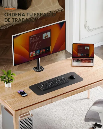 Vista 6 de Ergear Soporte de monitor para la mayoría de pantallas de computadora de 13 a 32 pulgadas de hasta 17.6 libras, elevador de monitor LED LCD