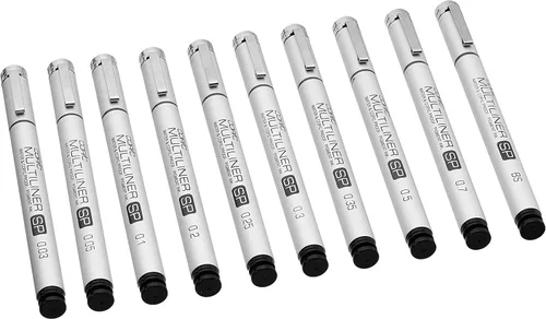 Vista 12 de Marcadores Copic MLBBROAD Multiliner Broad Tinta a Base de Pigmentos, Juego de 4 Piezas