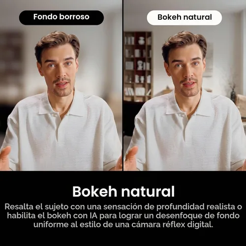 Vista 5 de Insta360 Link 2 Pro - Cámara web PTZ 4K para PC/Mac, sensor de 1/1.3 pulgadas, poca luz, seguimiento AI, HDR, micrófonos direccionales con Blanco