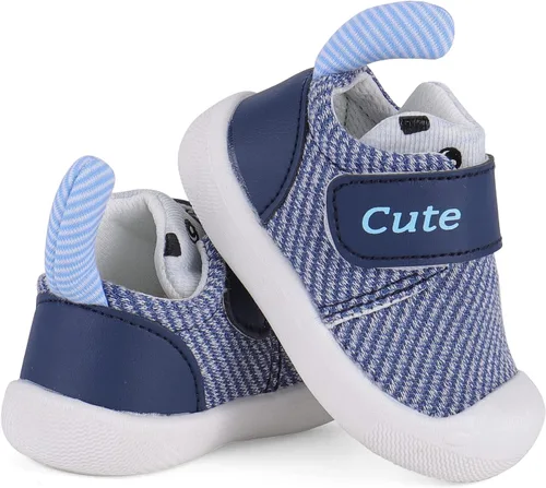 Vista 5 de Zapatos de bebé para niño y niña, zapatos de malla transpirable para caminar, suela de goma antideslizante, zapatos de cuna para primeros pasos