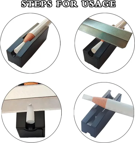 Vista 4 de Sacapuntas de cejas para cejas, impermeable, desprendible, y 10 sacapuntas