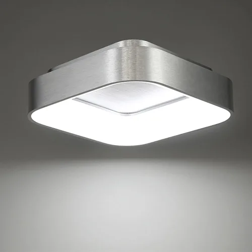 Vista 3 de WAC Lighting dweLED, Tetris 18in LED Flush Mount 3000K en aluminio cepillado