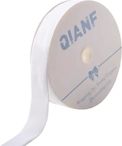 Vista 5 de QIANF Cinta de terciopelo, carrete de 1 1/2 pulgadas por 25 yardas (rojo)