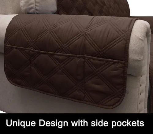 Vista 5 de CHHKON Funda de sofá 100% impermeable, antideslizante, acolchada, protector de muebles, para niños, mascotas, para sofá de cuero