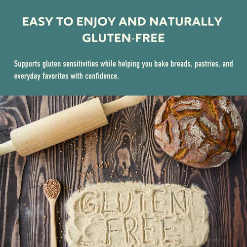 Vista 2 de Fairhaven Mill Harina de trigo sarraceno orgánico, 2 libras Grano entero, naturalmente sin gluten, certificado orgánico USDA, cultivado y molido
