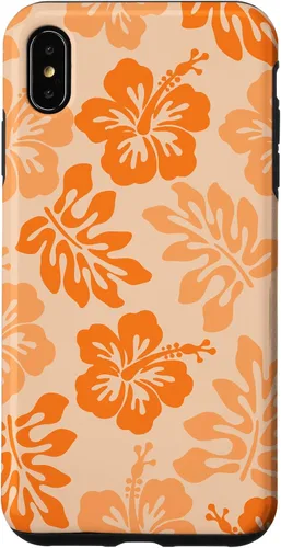 Vista 11 de Orange Hibiscus Y2K Tropical Floral Hawaiian Flowers Pattern Case for iPhone 17