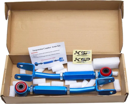 Vista 7 de KSP juego de alineación trasero ajustable de suspensión y juego de brazo de convergencia para Nissan 350Z 370Z Altima Maxima/ Infiniti G35 G37 Sedan