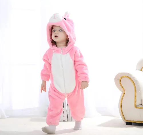 Vista 6 de Mono con capucha para bebé chaqueta de cuerpo completo con cremallera para cosplay