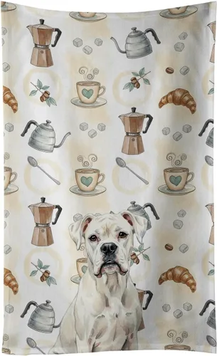 Vista 54 de Caroline's Treasures Afghan Hound - Toalla de cocina para barra de café, terciopelo frontal y lazo de algodón, lavable a máquina Sabueso afgano
