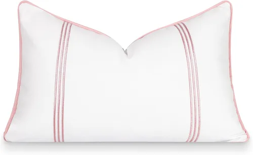 Vista 7 de Hofdeco Premium Coastal Patio - Funda de almohada lumbar para interiores y exteriores, 12 x 20 pulgadas, repelente al agua para patio trasero, sofá