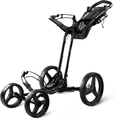 Vista 5 de Sun Mountain Pathfinder Px4 Golf Push Cart Azul (Big Sky Blue)