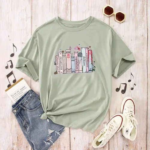 Vista 7 de CM C&M WODRO Camiseta de concierto Swift ERAS Tour para mujer, camiseta de álbum de música country con flores silvestres