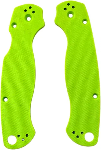 Vista 7 de 1 par de asas G10 Escalas de mango de fibra de vidrio, parche de bricolaje Material de herramienta para Spyderco Para Militar 2 C81 Cuchillo Rojo
