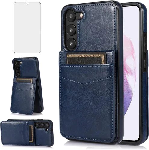 Vista 9 de Asuwish Funda para teléfono Samsung Galaxy S23 Plus/S23+ 5G de 6.6 pulgadas con protector de pantalla de vidrio templado y tarjetero para tarjetas