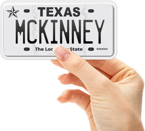 Vista 11 de Calcomanía para placa de matrícula de Texas, elige entre más de 50 ciudades de TX, calcomanía para parachoques de Texas para automóvil, calcomanías