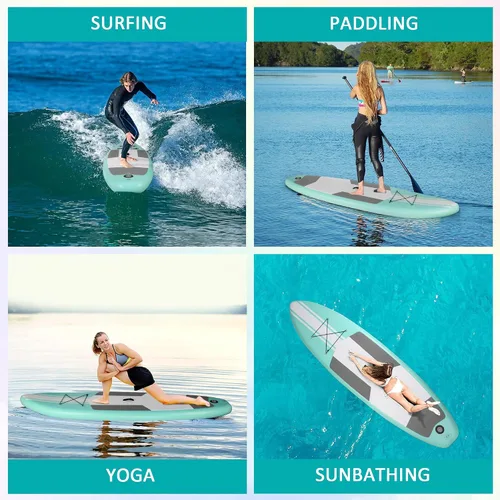 Vista 7 de Inflatable Paddle Boards with Non-Slip Deck, Ultra-Light Stand Up Paddle Board Surf Board with Accessories & Carry Bag, Wide Stable Design for