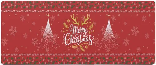 Vista 7 de Tapete de baño rojo de Navidad para bañera, antideslizante, secado rápido y absorbente, tierra de diatomeas, fregadero de cocina, lavable, tapete