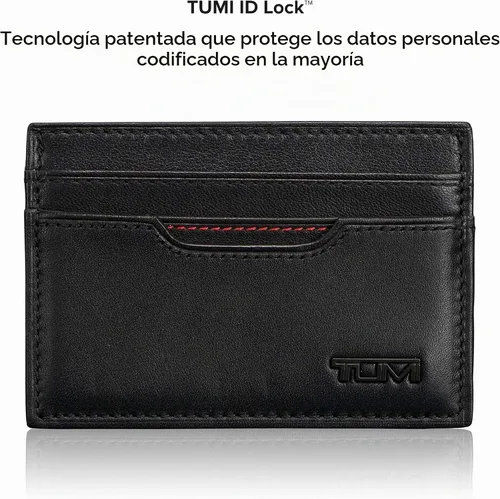 Vista 5 de TUMI Delta - Funda de identificación delgada para hombre, Negro